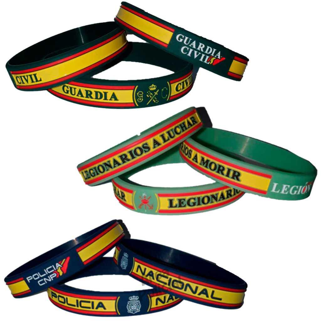 Pulsera silicona Policía Nacional UIP - Guía Militar