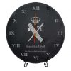 Reloj pizarra Guardia Civil dedicatoria