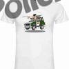 Camiseta Caricatura Guardia Civil R4 hombre blanca