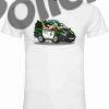 Camiseta Caricatura Guardia Civil trafico atestados hombre blanca