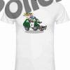 Camiseta Caricatura Guardia Civil trafico seat ritmo hombre blanca