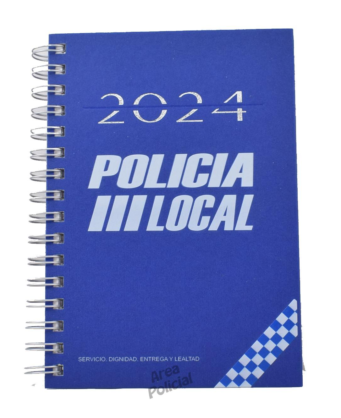 Agenda 2024 frontal Policia Local Azul
