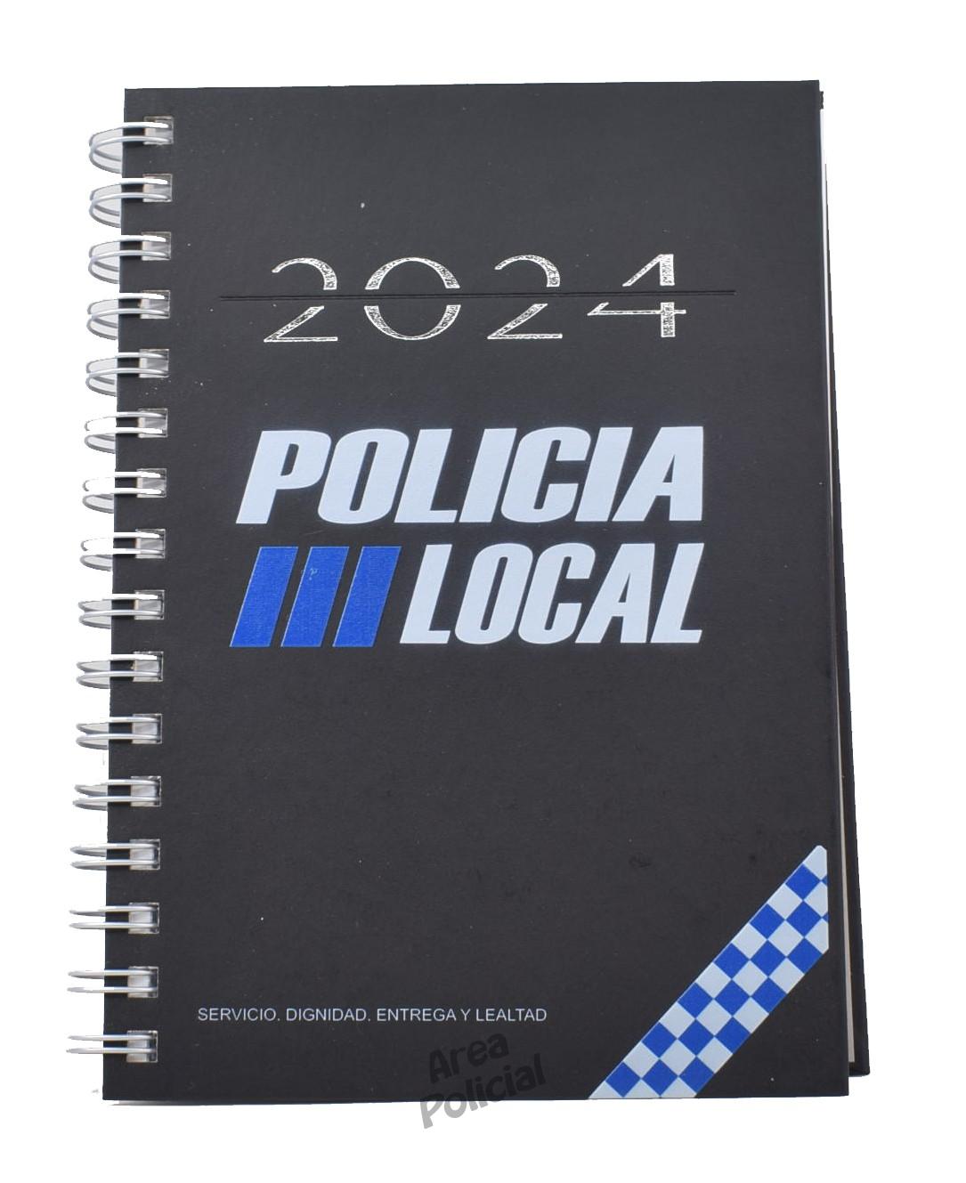 Agenda 2024 frontal Policia Local negra