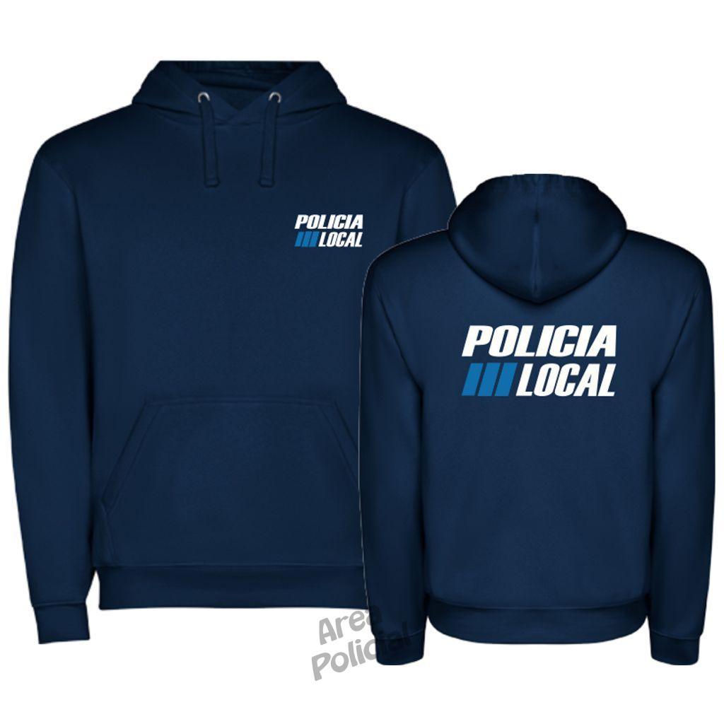 Sudadera Policía Local Capucha Azul